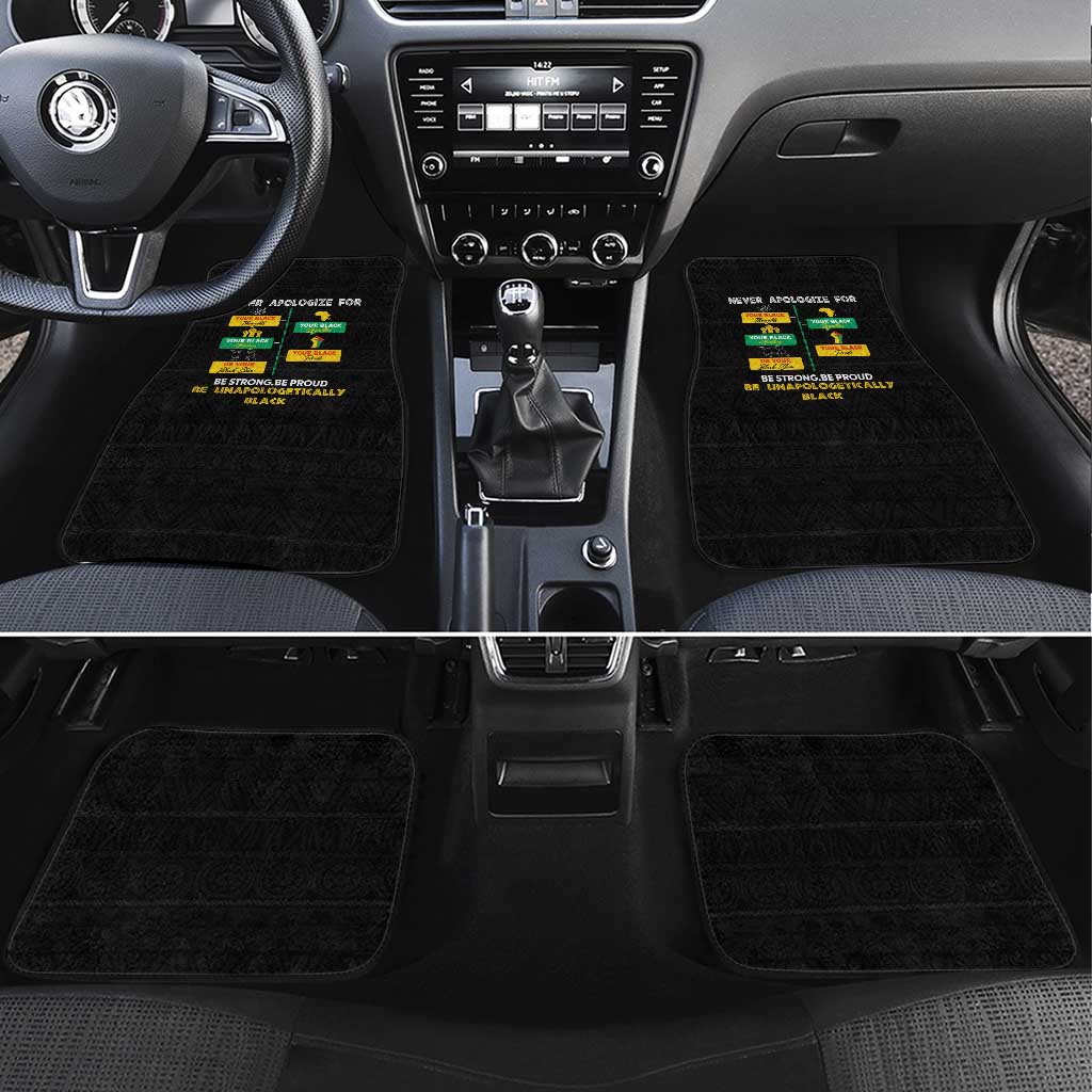 Never Apologize For Your Pride Car Mats African Black History