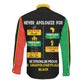 Never Apologize For Your Pride Long Sleeve Button Shirt African Black History