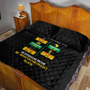 Never Apologize For Your Pride Quilt Bed Set African Black History