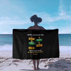 Never Apologize For Your Pride Sarong African Black History