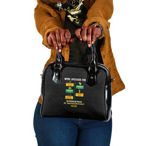 Never Apologize For Your Pride Shoulder Handbag African Black History