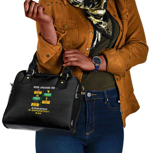 Never Apologize For Your Pride Shoulder Handbag African Black History