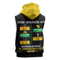 Never Apologize For Your Pride Sleeveless Zip Hoodie African Black History - African Pride