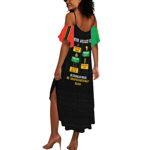 Never Apologize For Your Pride Summer Maxi Dress African Black History