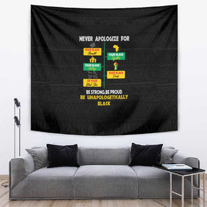 Never Apologize For Your Pride Tapestry African Black History