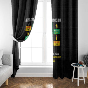 Never Apologize For Your Pride Window Curtain African Black History