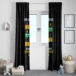 Never Apologize For Your Pride Window Curtain African Black History