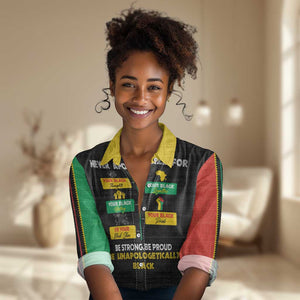 Never Apologize For Your Pride Women Casual Shirt African Black History