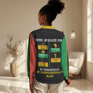 Never Apologize For Your Pride Women Casual Shirt African Black History