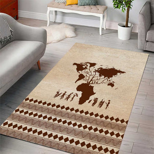 Root Africa Area Rug African Map