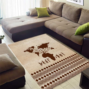 Root Africa Area Rug African Map