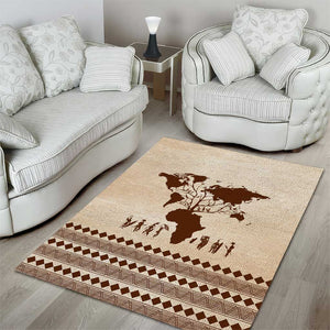 Root Africa Area Rug African Map