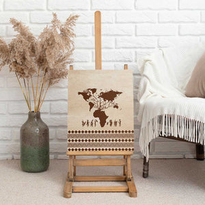 Root Africa Canvas Wall Art African Map