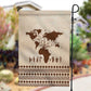 Root Africa Garden Flag African Map