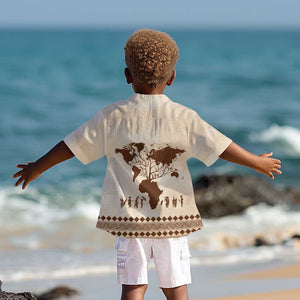 Root Africa Kid Hawaiian Shirt African Map