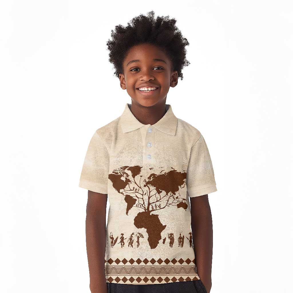 Root Africa Kid Polo Shirt African Map