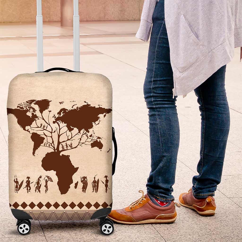 Root Africa Luggage Cover African Map