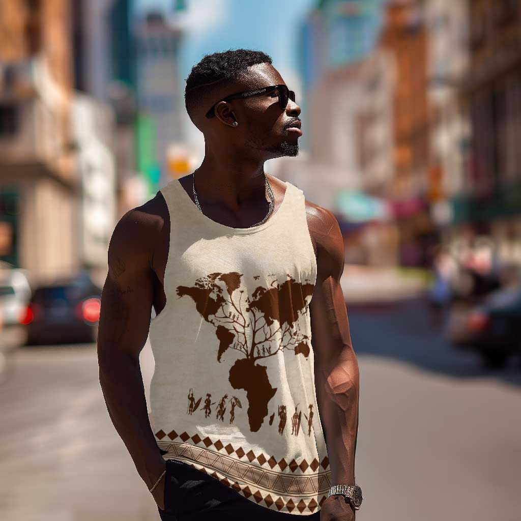 Root Africa Men Tank Top African Map