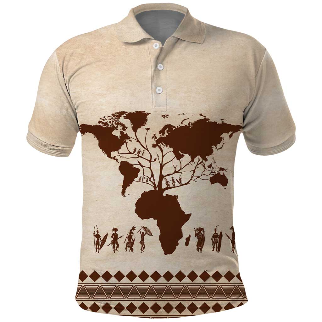 Root Africa Polo Shirt African Map