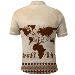 Root Africa Polo Shirt African Map