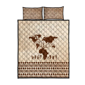 Root Africa Quilt Bed Set African Map