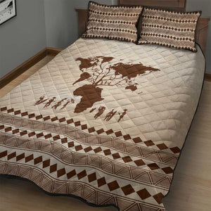 Root Africa Quilt Bed Set African Map