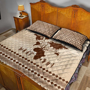 Root Africa Quilt Bed Set African Map