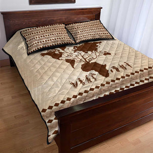 Root Africa Quilt Bed Set African Map