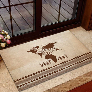 Root Africa Rubber Doormat African Map