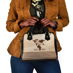 Root Africa Shoulder Handbag African Map