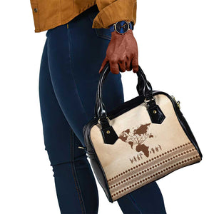 Root Africa Shoulder Handbag African Map