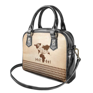 Root Africa Shoulder Handbag African Map