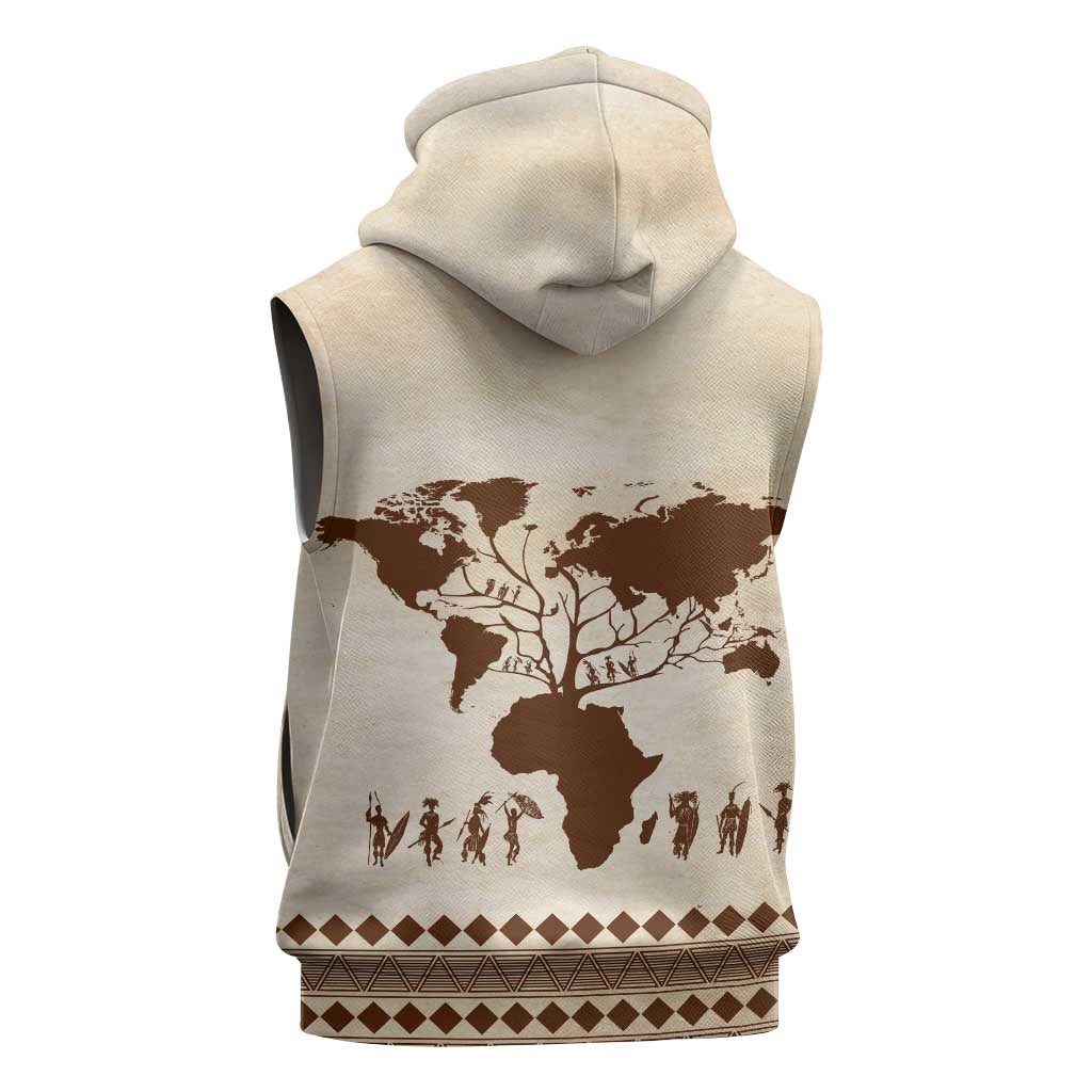 Root Africa Sleeveless Hoodie African Map - African Pride