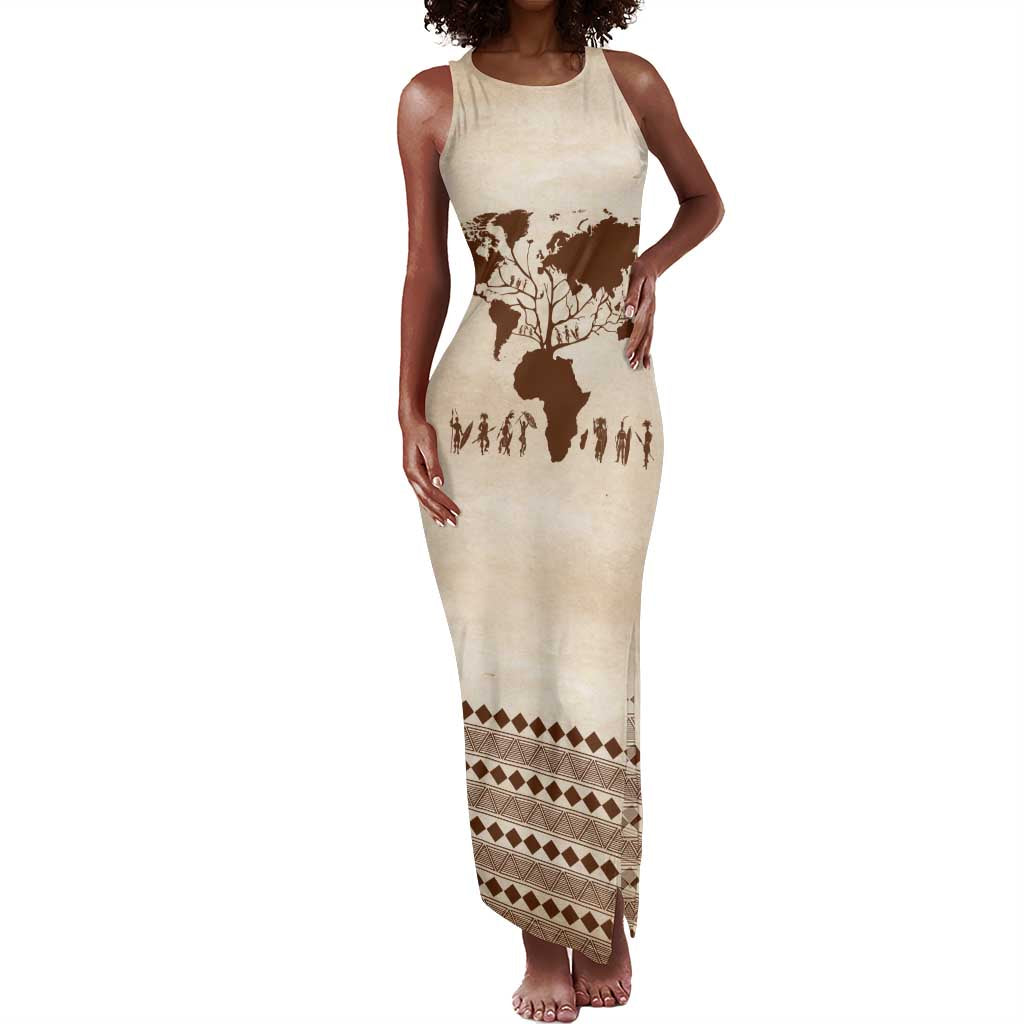 Root Africa Tank Maxi Dress African Map