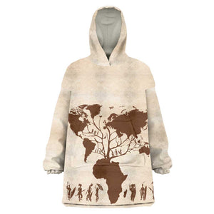 Root Africa Wearable Blanket Hoodie African Map