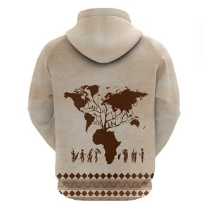 Root Africa Zip Hoodie African Map