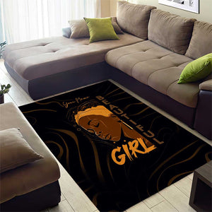 Personalized Beautiful Black Girl Area Rug - Women of Africa Design