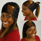 Personalized Beautiful Black Girl Neck Gaiter - Women of Africa Design DT02