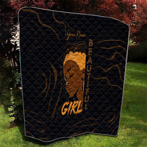 Personalized Beautiful Black Girl Quilt - Women of Africa Design