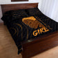 Personalized Beautiful Black Girl Quilt Bed Set - Women of Africa Design