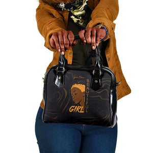 Personalized Beautiful Black Girl Shoulder Handbag - Women of Africa Design