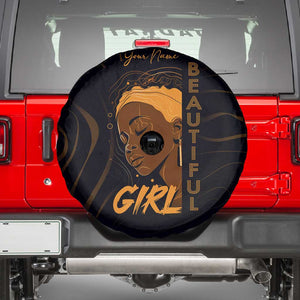 Personalized Beautiful Black Girl Spare Tire Cover - Women of Africa Design