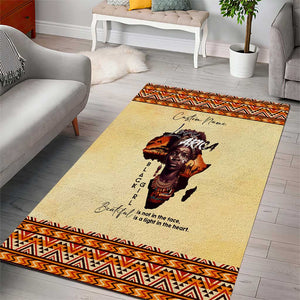 Love Africa Area Rug - Personalized Beautiful Black Girl