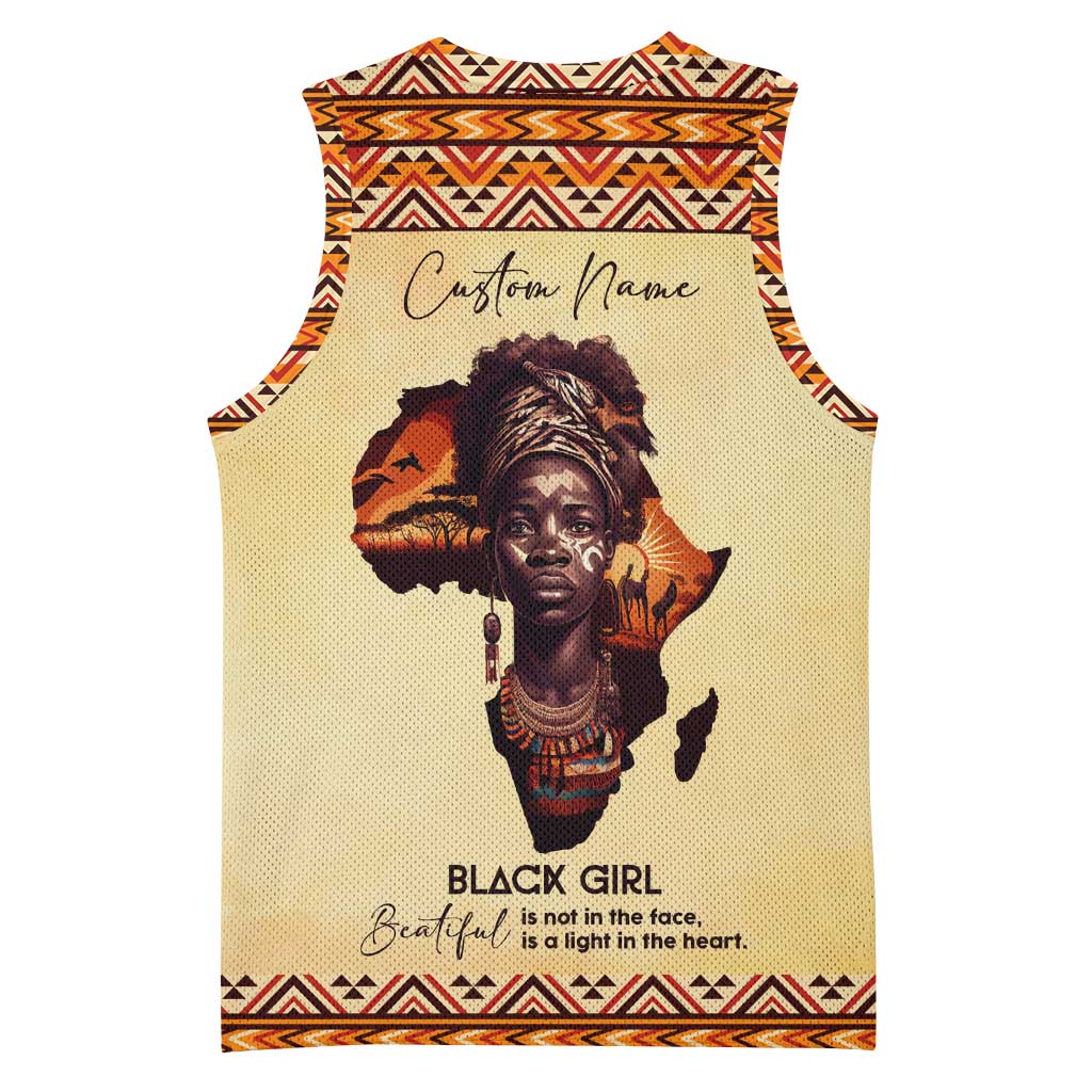 Love Africa Basketball Jersey - Personalized Beautiful Black Girl DT02