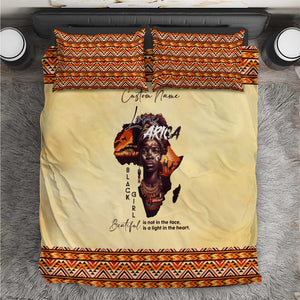 Love Africa Bedding Set - Personalized Beautiful Black Girl