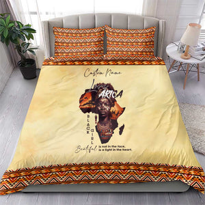 Love Africa Bedding Set - Personalized Beautiful Black Girl