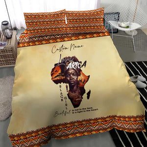 Love Africa Bedding Set - Personalized Beautiful Black Girl