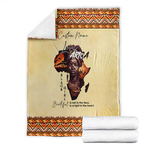 Love Africa Blanket - Personalized Beautiful Black Girl