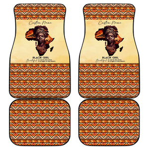 Love Africa Car Mats - Personalized Beautiful Black Girl