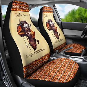 Love Africa Car Seat Cover - Personalized Beautiful Black Girl